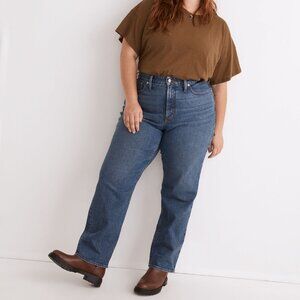 NWT Madewell Plus Curvy Perfect Vintage Straight Jean in Mayfield Wash size 14W